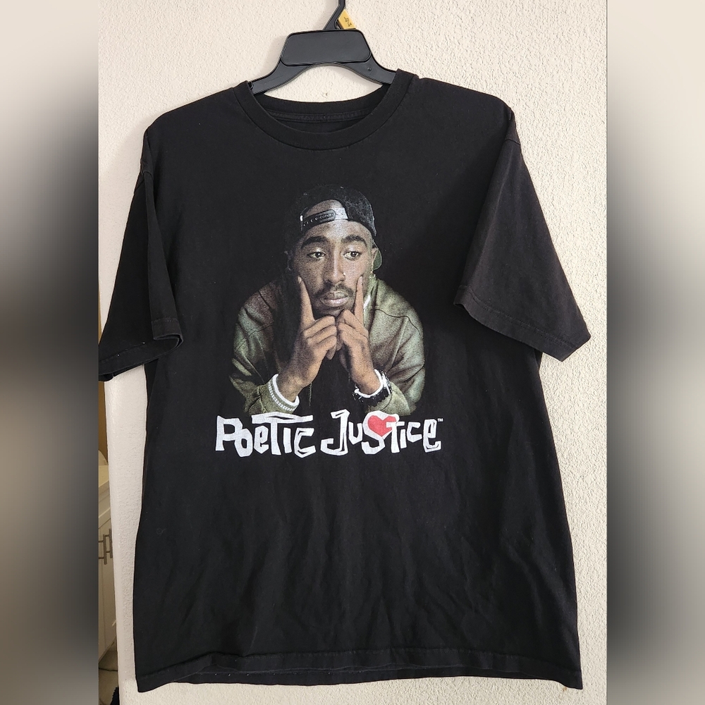 Black Poetic Justice Graphic Tank Top